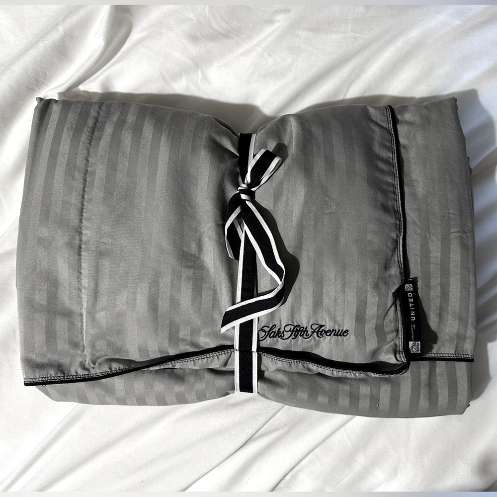 Monogrammed Saks Fifth Ave Blanket